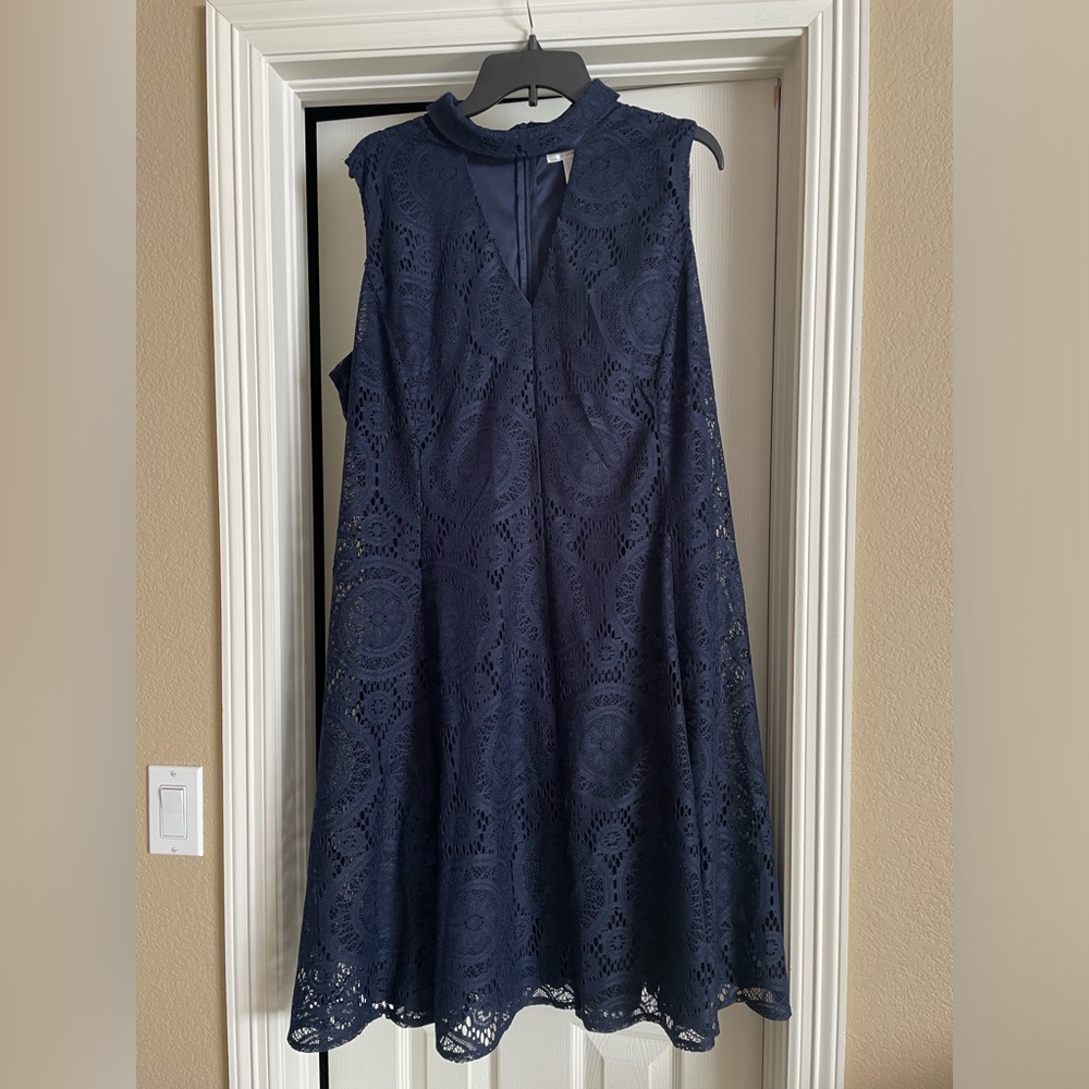 Navy A Line dress size 20W